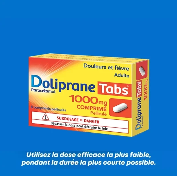 DolipraneTabs, comprimés pelliculés 1000 mg