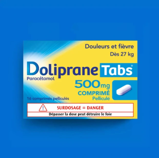 DolipraneTabs, comprimés pelliculés 500 mg