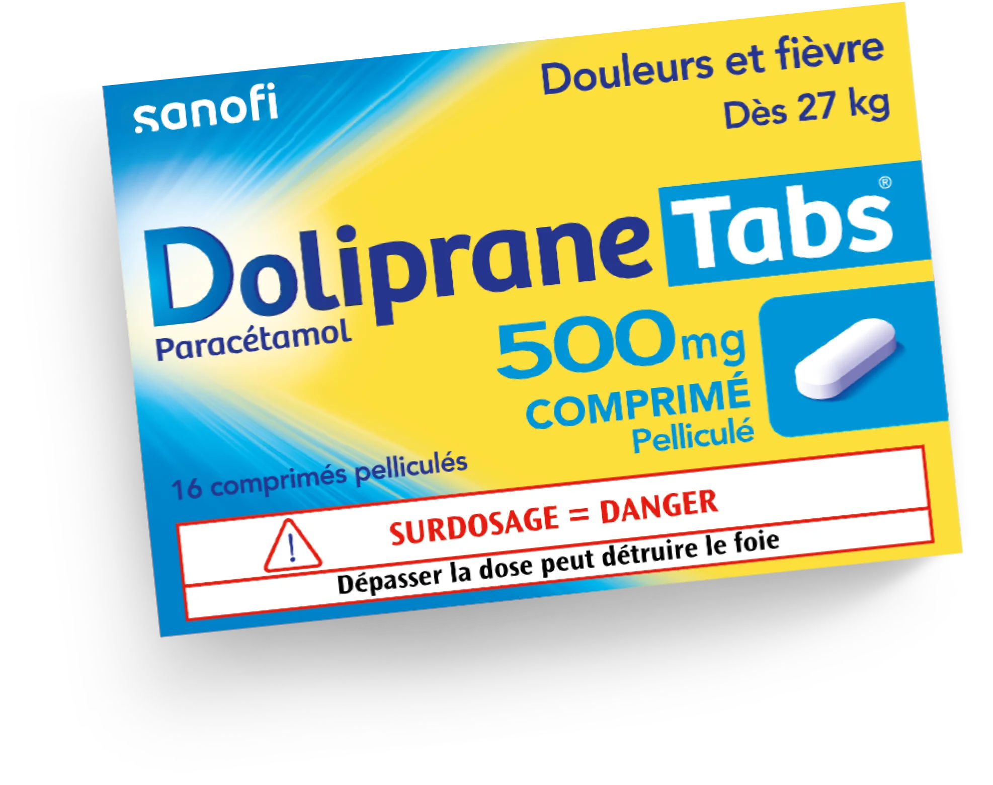 DolipraneTabs 1000 mg  Adulte et enfant dès 50 kg