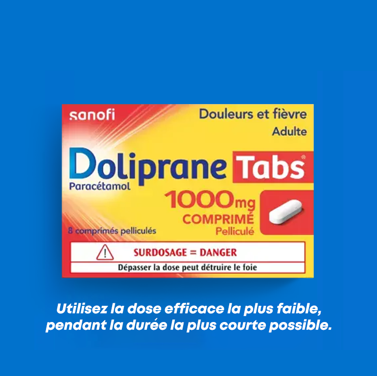 DolipraneTabs, comprimés pelliculés 1000 mg